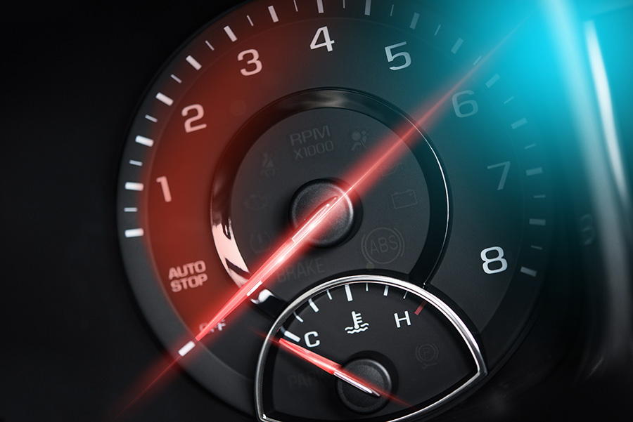 Keep an eye on your engine temperature. If it gets too high you should schedule a car maintenance appointment.