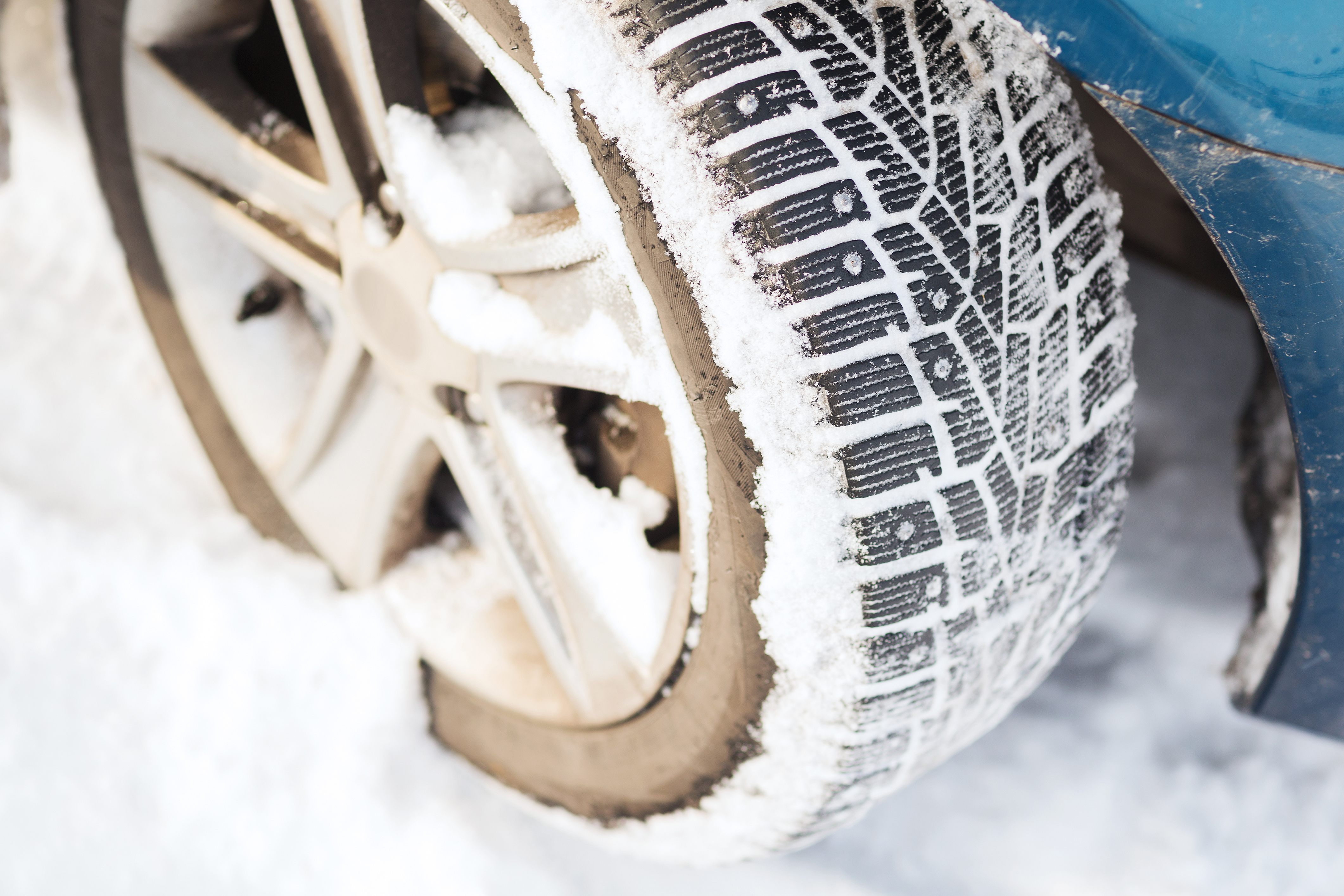 Winter tires are designed for general performance in wintry conditions. Studded tires have metal studs embedded in the tread designed to grip the road.